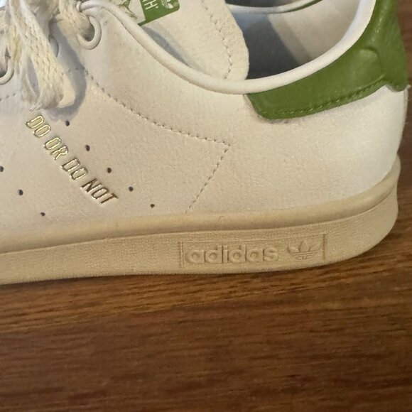 Adidas Stan Smith Yoda Primegreen White Green Sneakers Mens 8.5 Lace-Up - Picture 8 of 16